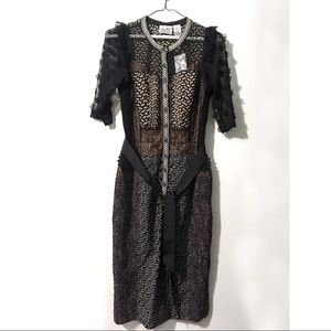 Allusione Dress Beguile by Byron Lars Anthro sz 4